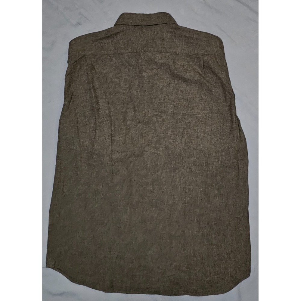 Hartford Alternative Classics Cotton Flannel Shirt Mens Gray LS Button Up XL - Picture 4 of 6